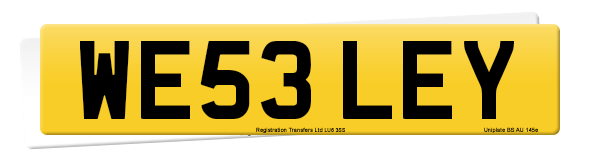 Registration number WE53 LEY